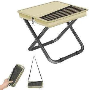 Portable Collapsible Stool Chair,Upgraded Folding Stool, Handbag-Style,Sturdy, Adjustable,Foldable Seat Stools for Outdoor Camping Fishing Hiking Queue up (Medium) Portable Collapsible Stool Chair,Upgraded Folding Stool, Handbag-Style,Sturdy, Adjustable,Foldable Seat Stools for Outdoor Camping Fishing Hiking Queue up (Medium)