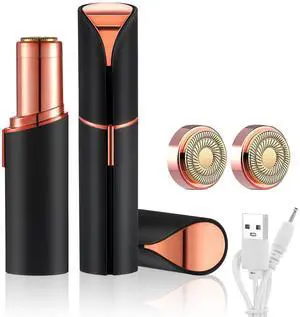 Flawless Facial Hair Removal for Women, Electric Painless Rechargeable Facial Hair Remover for Face, Lip, Chin with 2 x Replacement Heads Flawless Facial Hair Removal for Women, Electric Painless Rechargeable Facial Hair Remover for Face, Lip, Chin with 2 x Replacement Heads