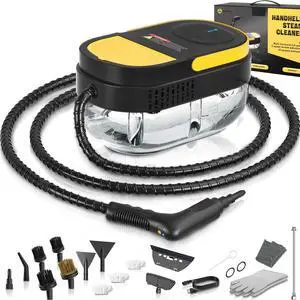 Steam Cleaner, 3 Level Adjustable Handle, 15s Heat Up, 1.69 Quarts Tank, Portable Steamer for Cleaning with 15 pcs Accessories, Steam Cleaner for Home for Dirt, Grease, Grout, Tile,Floor, Car Steam Cleaner, 3 Level Adjustable Handle, 15s Heat Up, 1.69 Quarts Tank, Portable Steamer for Cleaning with 15 pcs Accessories, Steam Cleaner for Home for Dirt, Grease, Grout, Tile,Floor, Car