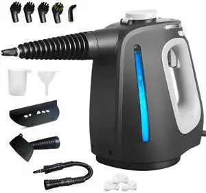 Pressurized Handheld Steam Cleaner with 14 PCS Accessories&Safety Lock, Multi-Purpose Hand Steamer for Cleaning, Portable Steam Cleaner for Home,Car,Grout,Furniture,Bathroom,Kitchen,Tiles&Couch Pressurized Handheld Steam Cleaner with 14 PCS Accessories&Safety Lock, Multi-Purpose Hand Steamer for Cleaning, Portable Steam Cleaner for Home,Car,Grout,Furniture,Bathroom,Kitchen,Tiles&Couch