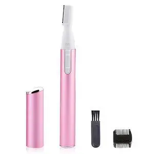 Electric Eyebrow Trimmer for Women, Facial Hair Razor Removal for Men, Mini Epilator for Bikini, Remover for Face, Chin, Peach Puzz, Lips, Body, Arms, Legs, Battery Operated (Pink) Electric Eyebrow Trimmer for Women, Facial Hair Razor Removal for Men, Mini Epilator for Bikini, Remover for Face, Chin, Peach Puzz, Lips, Body, Arms, Legs, Battery Operated (Pink)