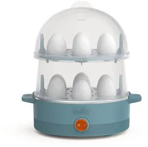Electric Egg Cooker, 14 Eggs Capacity Tray, Double Stack, for Poached, Scrambled, Hard, Medium & Soft Boiled Eggs, Omelets and Steamed Dumplings, Auto Shutoff, 360 Watt, Oatmilk Electric Egg Cooker, 14 Eggs Capacity Tray, Double Stack, for Poached, Scrambled, Hard, Medium & Soft Boiled Eggs, Omelets and Steamed Dumplings, Auto Shutoff, 360 Watt, Oatmilk