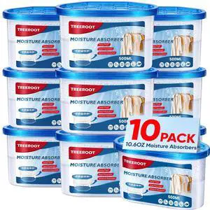 10 Pack Moisture Absorbers, 10.6 OZ Humidity Absorber Bucket, Moisture Absorbers for Closet, Dehumidifier Bucket for Wardrobes Kitchens and Bathrooms, Fragrance Free Humidity Absorber 10 Pack Moisture Absorbers, 10.6 OZ Humidity Absorber Bucket, Moisture Absorbers for Closet, Dehumidifier Bucket for Wardrobes Kitchens and Bathrooms, Fragrance Free Humidity Absorber