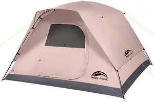 Camping Tent, 4 Person Dome Tents for Camping with Rainfly, Waterproof Clip Easy Setup Portable Family Tent with Mesh Windows, 20% More Headroom Backpacking Tents for Camping & Hiking Camping Tent, 4 Person Dome Tents for Camping with Rainfly, Waterproof Clip Easy Setup Portable Family Tent with Mesh Windows, 20% More Headroom Backpacking Tents for Camping & Hiking