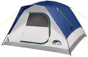 Camping Tent, 4 Person Dome Tents for Camping with Rainfly, Waterproof Clip Easy Setup Portable Family Tent with Mesh Windows, 20% More Headroom Backpacking Tents for Camping & Hiking Camping Tent, 4 Person Dome Tents for Camping with Rainfly, Waterproof Clip Easy Setup Portable Family Tent with Mesh Windows, 20% More Headroom Backpacking Tents for Camping & Hiking