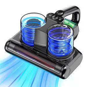 Mattress Vacuum Cleaner Cordless Bed Vacuum with 16Kpa Suction 253.7nm UV-C Light, Ultrasonic Technology, HEPA Filtration, Built-in 4*2500 mAh Battery, High/Low Dual Modes, Replacement Filter Included Mattress Vacuum Cleaner Cordless Bed Vacuum with 16Kpa Suction 253.7nm UV-C Light, Ultrasonic Technology, HEPA Filtration, Built-in 4*2500 mAh Battery, High/Low Dual Modes, Replacement Filter Included