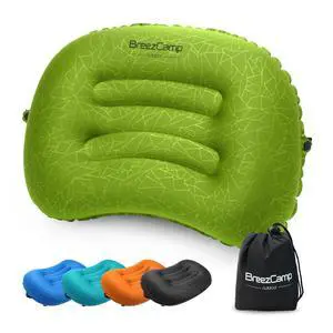 Inflatable Camping Pillow, Travel Blow Up Air Pillow, Neck Lumbar Support Ultralight Compact Pillow for Outdoor Hiking Backpacking Car Beach Airplane Sleeping Essentials, Green Inflatable Camping Pillow, Travel Blow Up Air Pillow, Neck Lumbar Support Ultralight Compact Pillow for Outdoor Hiking Backpacking Car Beach Airplane Sleeping Essentials, Green