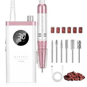 Rechargeable Nail Drill for Beauty School & Home Use E-File, White Rechargeable Nail Drill for Beauty School & Home Use E-File, White