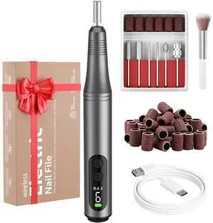 Cordless Electric Nail Drill File for Acrylic & Gel & Dip Powder Cordless Electric Nail Drill File for Acrylic & Gel & Dip Powder