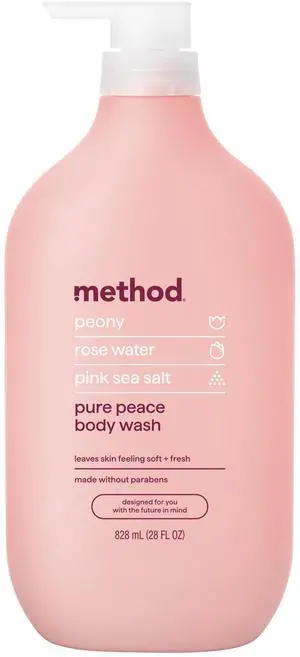 Method Body Wash, Pure Peace, Paraben and Phthalate Free, 28 oz (Pack of 1) Method Body Wash, Pure Peace, Paraben and Phthalate Free, 28 oz (Pack of 1)