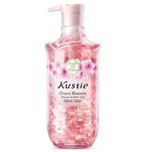 Kustie Cherry Blossom Body Wash, Low pH Amino Acid Shower Gel with Kustie Cherry Blossom Body Wash, Low pH Amino Acid Shower Gel with