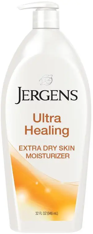 Ultra Healing Dry Skin Lotion, Hand and Body Moisturizer for Quick Absorption into Extra Dry Skin with Hydralucence Blend, Vitamins C, E and B5, White, 32oz Ultra Healing Dry Skin Lotion, Hand and Body Moisturizer for Quick Absorption into Extra Dry Skin with Hydralucence Blend, Vitamins C, E and B5, White, 32oz