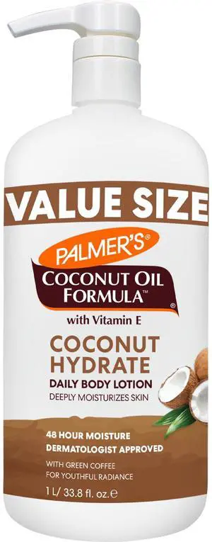 Coconut Oil Formula Body Lotion for Dry Skin, Hand & Body Moisturizer with Green Coffee Extract & Vitamin E, Value Size Pump Bottle, 33.8 Fl Oz (Pack of 1) Coconut Oil Formula Body Lotion for Dry Skin, Hand & Body Moisturizer with Green Coffee Extract & Vitamin E, Value Size Pump Bottle, 33.8 Fl Oz (Pack of 1)