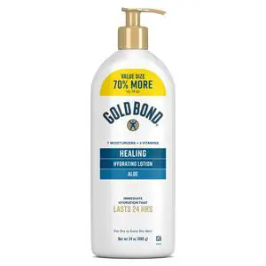 Healing Hydrating Body Lotion with Aloe, Moisturizer for Dry to Extra Dry Skin, 24-HR Hydration to Soothe & Comfort, Non-Greasy, Dermatologist-Tested, Light Scent, 24 Oz Family Size Pump Healing Hydrating Body Lotion with Aloe, Moisturizer for Dry to Extra Dry Skin, 24-HR Hydration to Soothe & Comfort, Non-Greasy, Dermatologist-Tested, Light Scent, 24 Oz Family Size Pump