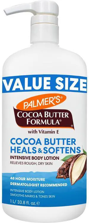 Cocoa Butter Formula Daily Skin Therapy Body Lotion, 33.8 Oz Pump Bottle, Intensive Moisturizer for Dry and Eczema-Prone Skin, Enriched with Vitamin E, Helps Provide 48-Hour Deep Hydration Cocoa Butter Formula Daily Skin Therapy Body Lotion, 33.8 Oz Pump Bottle, Intensive Moisturizer for Dry and Eczema-Prone Skin, Enriched with Vitamin E, Helps Provide 48-Hour Deep Hydration
