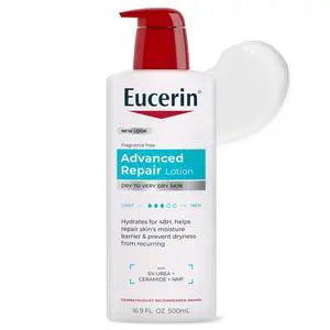 Advanced Repair Lotion, Urea Enriched, Unscented Body Lotion for Dry Skin With Triple Moisturizing Complex, 16.9 FL OZ Bottle Advanced Repair Lotion, Urea Enriched, Unscented Body Lotion for Dry Skin With Triple Moisturizing Complex, 16.9 FL OZ Bottle