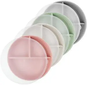 9 Inch 4PCS Divided Plates with Lids, Portion Control Plates for Kids Adults, Dishwasher Microwave Safe Compartment Plate, Unbreakable Lightweight Reusable Wheat Straw Plate Set, INS 9 Inch 4PCS Divided Plates with Lids, Portion Control Plates for Kids Adults, Dishwasher Microwave Safe Compartment Plate, Unbreakable Lightweight Reusable Wheat Straw Plate Set, INS