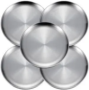 Small Stainless Steel Plates,5 Pcs 5.5 Inchs Dinner Dishes Plates Camping Plate,Perfect for Snack Candy Cake Dessert Fruit Camping Etc Reusable and Dishwasher Safe (5, 5.5 inches) Small Stainless Steel Plates,5 Pcs 5.5 Inchs Dinner Dishes Plates Camping Plate,Perfect for Snack Candy Cake Dessert Fruit Camping Etc Reusable and Dishwasher Safe (5, 5.5 inches)