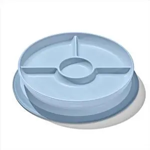 Stick and Stay Suction Divided Plate - Dusk Stick and Stay Suction Divided Plate - Dusk