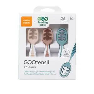 Baby Spoons Set, Feeding Littles x Silicone Pre-Spoon GOOtensils for Baby Led Weaning, Self-Feeding & Teething, First Stage Toddler Utensils for Ages 6+ Months, 3-Pack, BPA-Free (Neutrals) Baby Spoons Set, Feeding Littles x Silicone Pre-Spoon GOOtensils for Baby Led Weaning, Self-Feeding & Teething, First Stage Toddler Utensils for Ages 6+ Months, 3-Pack, BPA-Free (Neutrals)