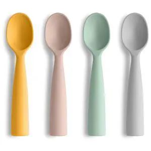 Silicone Baby Feeding Spoons - 4 PCS First Stage for Infants, Ultra-Durable & Chewproof, Dishwasher Safe Baby Utensils Silicone Baby Feeding Spoons - 4 PCS First Stage for Infants, Ultra-Durable & Chewproof, Dishwasher Safe Baby Utensils