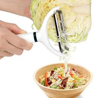 2PCS Cabbage Shredder Slicer Peeler for Coleslaw, Cabbage Cutter Grater Shredder for Sauerkraut, Large Y Peeler Wide Blade Vegetable Peeler, White with Green 2PCS Cabbage Shredder Slicer Peeler for Coleslaw, Cabbage Cutter Grater Shredder for Sauerkraut, Large Y Peeler Wide Blade Vegetable Peeler, White with Green