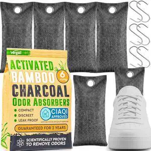 Activated Charcoal Shoe Odor Elimination Bags. Remove Strong Odors in Car, Closet, Basement. 6 Activated Charcoal Bags Odor Absorbers for Home. Bamboo Charcoals Air Purifying Bag Charcoals Deodorizer Activated Charcoal Shoe Odor Elimination Bags. Remove Strong Odors in Car, Closet, Basement. 6 Activated Charcoal Bags Odor Absorbers for Home. Bamboo Charcoals Air Purifying Bag Charcoals Deodorizer