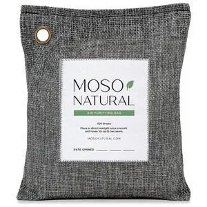 Air Purifying Bag 200g, Charcoal Odor Absorber, Car Odor Eliminator & Closet Deodorizer for Home & Pet, Lasts 2 Years, Unscented Bamboo Charcoal Bags, HGTV Editors' Pick Air Purifying Bag 200g, Charcoal Odor Absorber, Car Odor Eliminator & Closet Deodorizer for Home & Pet, Lasts 2 Years, Unscented Bamboo Charcoal Bags, HGTV Editors' Pick
