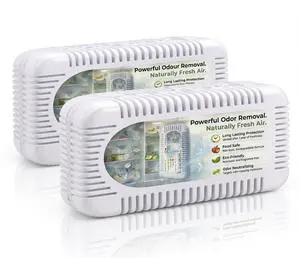 Refrigerator Deodorizer Bad Odor Eliminator - Activated Charcoal Odor Absorber | Fridge Deodorizer Chemical-Free Air Freshener & Freezer Smell Remover- Outperforms Baking Soda for Fridge. (2 Pack). Refrigerator Deodorizer Bad Odor Eliminator - Activated Charcoal Odor Absorber | Fridge Deodorizer Chemical-Free Air Freshener & Freezer Smell Remover- Outperforms Baking Soda for Fridge. (2 Pack).