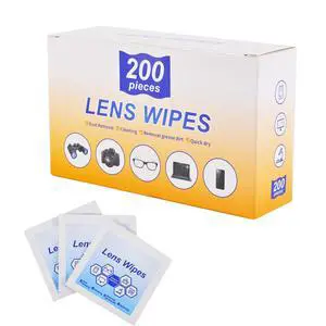 Lens Wipes for Eyeglasses,Eyeglass erasers are packed separatelyGlasses cleaner for cleaning glasses, camera lenses, sunglasses, mobile phone screens, goggles, etc. (200 pieces) Lens Wipes for Eyeglasses,Eyeglass erasers are packed separatelyGlasses cleaner for cleaning glasses, camera lenses, sunglasses, mobile phone screens, goggles, etc. (200 pieces)