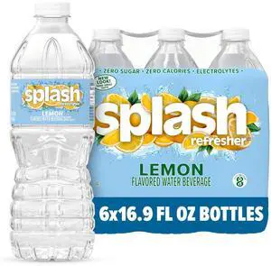 Flavored Water Bottles, Lemon Flavor - 6-Pack, 16.9 Fl Oz - Refreshing Flavored Bottled Water with Electrolytes - Zero Sugar & Zero Calories Flavored Water Bottles, Lemon Flavor - 6-Pack, 16.9 Fl Oz - Refreshing Flavored Bottled Water with Electrolytes - Zero Sugar & Zero Calories