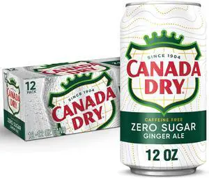 Zero Sugar Ginger Ale Soda, 12 fl oz cans, 12 pack Zero Sugar Ginger Ale Soda, 12 fl oz cans, 12 pack