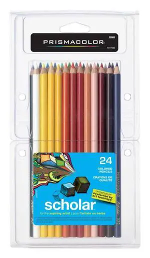 Scholar Colored Pencils, 24 Count - Vibrant Colors, Art Supplies, Drawing, Coloring, For Beginner Artists Scholar Colored Pencils, 24 Count - Vibrant Colors, Art Supplies, Drawing, Coloring, For Beginner Artists