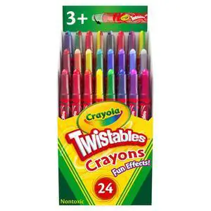 Twistables Crayons for Kids (24ct) Cute School Supplies for Toddlers, Preschool, Kindergarten, Elementary, Gifts for Boys & Girls, Ages 3, 4, 5 Twistables Crayons for Kids (24ct) Cute School Supplies for Toddlers, Preschool, Kindergarten, Elementary, Gifts for Boys & Girls, Ages 3, 4, 5