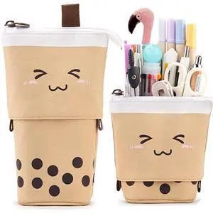 Telescopic Pencil Bag Pen Holder Pop Up Stationery Case, Stand-up Retractable Transformer Bag Standing Organizer, Great for Christmas Holiday New Year Office Bag Telescopic Pencil Bag Pen Holder Pop Up Stationery Case, Stand-up Retractable Transformer Bag Standing Organizer, Great for Christmas Holiday New Year Office Bag