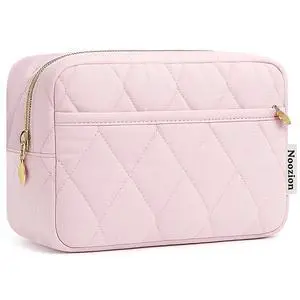 Makeup Bag Travel Toiletry Bag, Puffy Padded Cosmetic Bag for Women, Makeup Organizer Case, Wide-open Pouch Purse, Travel Essentials Makeup Bag Travel Toiletry Bag, Puffy Padded Cosmetic Bag for Women, Makeup Organizer Case, Wide-open Pouch Purse, Travel Essentials