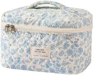 Large Makeup Bag, Cute Cosmetic Bag for Women Girls, Floral Coquette Aesthetic Toiletry Bag, Travel Make Up Organizer Bag (BDLH) Large Makeup Bag, Cute Cosmetic Bag for Women Girls, Floral Coquette Aesthetic Toiletry Bag, Travel Make Up Organizer Bag (BDLH)