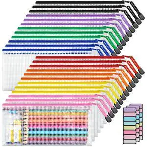 24 Pack A6 (9.3 × 4.0 in) Mesh Zipper Pouch Bags, Waterproof Pencil Pouch for School Supplies Storage, Small Zipper Pouches for Cash, Cosmetics, Travel Organization, 8 Colors 24 Pack A6 (9.3 × 4.0 in) Mesh Zipper Pouch Bags, Waterproof Pencil Pouch for School Supplies Storage, Small Zipper Pouches for Cash, Cosmetics, Travel Organization, 8 Colors