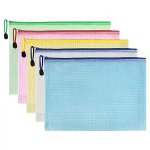 10 Pcs 9.4x6.9 inch Mesh Zipper Pouch Bags with Semi-Transparent Mesh Waterproof Zip Files Bags for Stationery Files Toys Makeup Tools Home Office School Travel Organization(A5, Colorful) 10 Pcs 9.4x6.9 inch Mesh Zipper Pouch Bags with Semi-Transparent Mesh Waterproof Zip Files Bags for Stationery Files Toys Makeup Tools Home Office School Travel Organization(A5, Colorful)