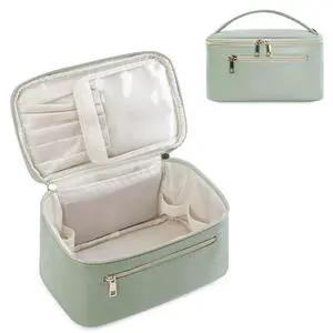 Makeup Bag, Women Travel Make Up Vanity Case with Handle Makeup Bag, Women Travel Make Up Vanity Case with Handle