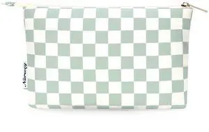 Small Makeup bag for Purse, Small Makeup Pouch for Purse Cosmetic Bag with Zipper, Cute Make up Pouch for Women Girls (Mint Green Checkerboard) Small Makeup bag for Purse, Small Makeup Pouch for Purse Cosmetic Bag with Zipper, Cute Make up Pouch for Women Girls (Mint Green Checkerboard)