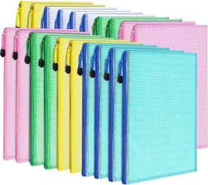 20PCS Zipper Pouch, A4 Mesh Zipper Pouch Bags, Waterproof Bag, Mesh Bags for Classroom Organization, Toy Storage, School Supplies, Travel Essentials, File Jackets & File Pockets 20PCS Zipper Pouch, A4 Mesh Zipper Pouch Bags, Waterproof Bag, Mesh Bags for Classroom Organization, Toy Storage, School Supplies, Travel Essentials, File Jackets & File Pockets