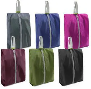 Travel Shoe Organizer with Zipper Closure | Shoe Bags for Travel, 6pcs Portable Packing Storage Organizer with Handle | Colorful Nylon Design for Dance Essentials, Gifts for Men and Women Travel Shoe Organizer with Zipper Closure | Shoe Bags for Travel, 6pcs Portable Packing Storage Organizer with Handle | Colorful Nylon Design for Dance Essentials, Gifts for Men and Women