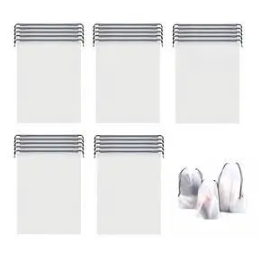 25 Pack Travel Shoe Bags, 15.7" x 11.8" Frosted Transparent Travel Shoe Pouch, Waterproof Portable Drawstring Travel Shoe Bag Organizer, Essential for Travel, Storage for Miscellaneous Items 25 Pack Travel Shoe Bags, 15.7" x 11.8" Frosted Transparent Travel Shoe Pouch, Waterproof Portable Drawstring Travel Shoe Bag Organizer, Essential for Travel, Storage for Miscellaneous Items