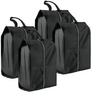 Shoe Bags for Travel, 4 Pack Extra Durable Travel Shoe Bags for Storage and Packing, Reusable Water-proof Shoe Bag with Smooth Zipper, Portable Travel Essentials Shoe Bags for Travel, 4 Pack Extra Durable Travel Shoe Bags for Storage and Packing, Reusable Water-proof Shoe Bag with Smooth Zipper, Portable Travel Essentials