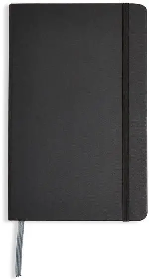 Classic Lined Writing Notebook for Note Taking and Journaling, Hardcover with Elastic Closure, 240 Pages, 5" x 8.25", Black Classic Lined Writing Notebook for Note Taking and Journaling, Hardcover with Elastic Closure, 240 Pages, 5" x 8.25", Black
