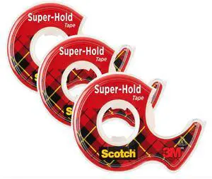 Super-Hold Tape, 3/4 x 300 Inches, 3 Dispensered Rolls Super-Hold Tape, 3/4 x 300 Inches, 3 Dispensered Rolls
