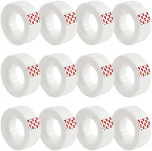 Invisible Tape,12 Rolls Tape Refills Bulk, Writable Tape 3/4 X 1000 Inches, Matte Transparent Tape for Dispenser, School Office Home Supplies for Labeling Gift Wrapping,Craft Invisible Tape,12 Rolls Tape Refills Bulk, Writable Tape 3/4 X 1000 Inches, Matte Transparent Tape for Dispenser, School Office Home Supplies for Labeling Gift Wrapping,Craft