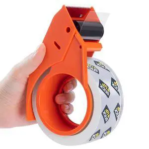 Heavy Duty Packing Tape with Dispenser, 1 Roll, 1.88" x 65 YDs, Clear Strong Adhesive Package Sealing Tape for Shipping Moving Boxes, Mailing Supplies and Storage Heavy Duty Packing Tape with Dispenser, 1 Roll, 1.88" x 65 YDs, Clear Strong Adhesive Package Sealing Tape for Shipping Moving Boxes, Mailing Supplies and Storage