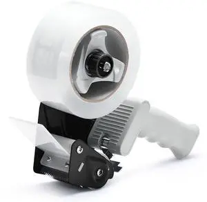 Packing Tape Dispenser Gun, Pacific Mailer 2 Inch Tape Gun Dispenser with 2 Inch Carton Packing Tape, Lightweight Industrial Side Loading Tape Dispenser - Black Packing Tape Dispenser Gun, Pacific Mailer 2 Inch Tape Gun Dispenser with 2 Inch Carton Packing Tape, Lightweight Industrial Side Loading Tape Dispenser - Black